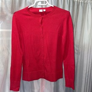 Gap red cardigan
